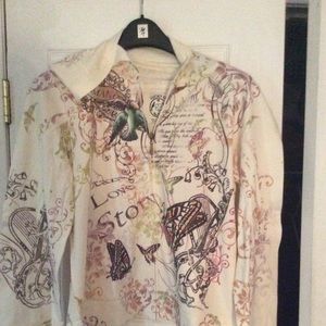 Annie Sez Butterfly Hooded Lucky 66  NWT Large